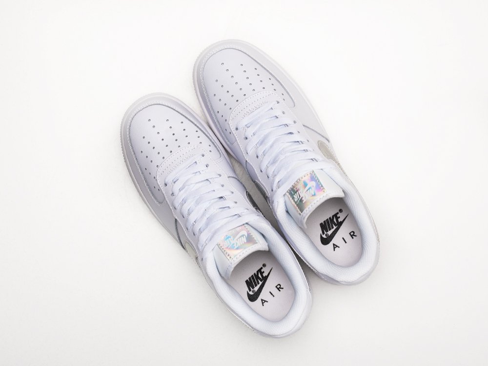Nike Air Force 1 Low Iridescent Swoosh белые кожа мужские (AR29737) - фото 3 Nike Air Force 1 Low Iridescent Swoosh белые кожа мужские (AR29737) - фото 3