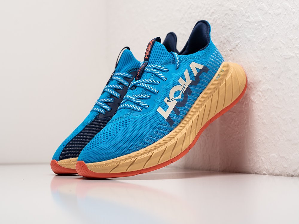 Hoka Carbon X 3 голубые текстиль мужские (AR30055) - фото 2 Hoka Carbon X 3 голубые текстиль мужские (AR30055) - фото 2