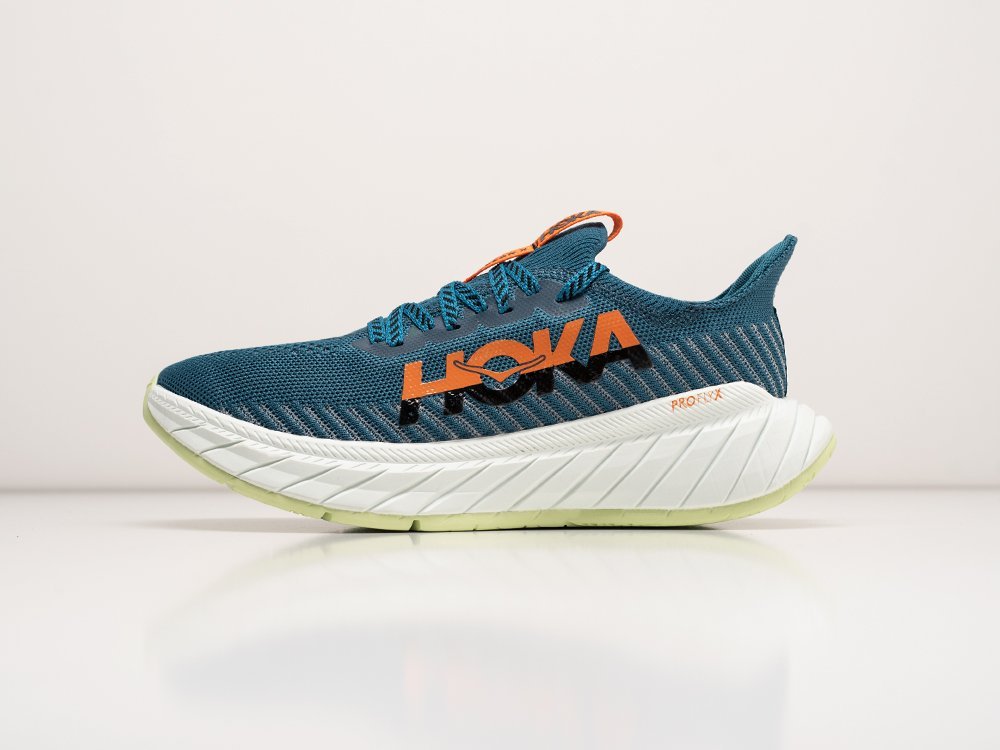 Hoka Carbon X 3 синие текстиль мужские (AR30057) - фото 1