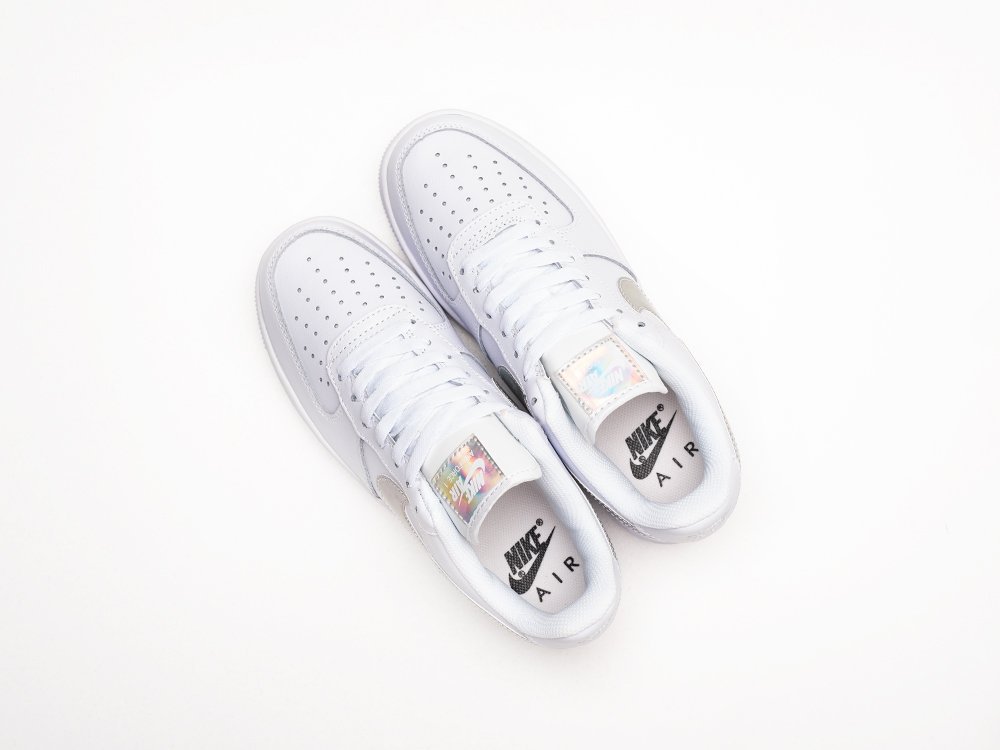 Nike Air Force 1 Low Iridescent Swoosh WMNS белые кожа женские (AR30088) - фото 3 Nike Air Force 1 Low Iridescent Swoosh WMNS белые кожа женские (AR30088) - фото 3