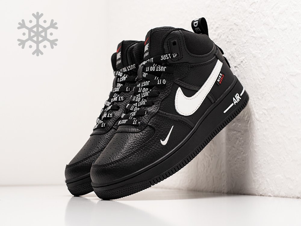 Nike Air Force 1 Winter черные кожа мужские (AR30146) - фото 2
