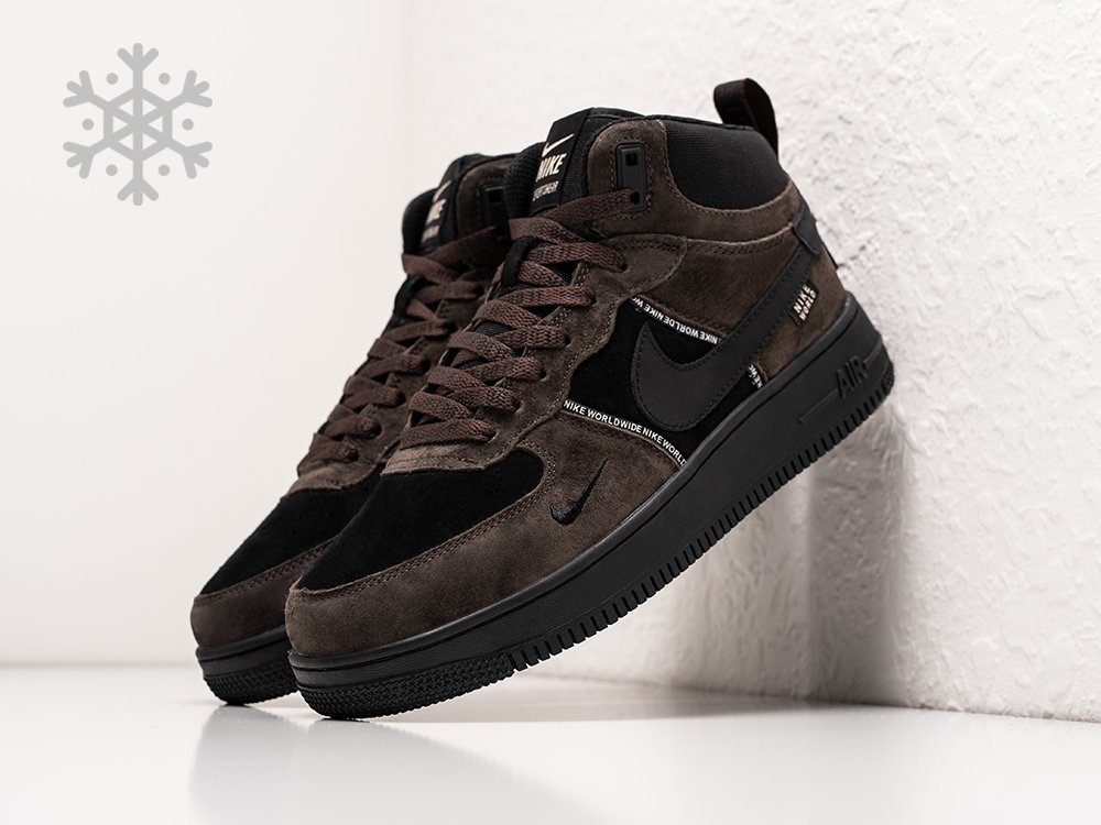 Nike Air Force 1 Winter коричневые замша мужские (AR30149) - фото 2 Nike Air Force 1 Winter коричневые замша мужские (AR30149) - фото 2
