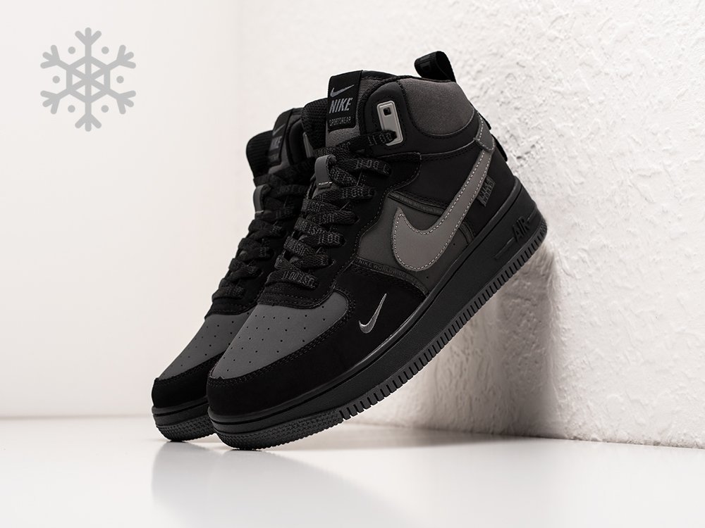 Nike Air Force 1 Winter WMNS черные кожа женские (AR30158) - фото 2