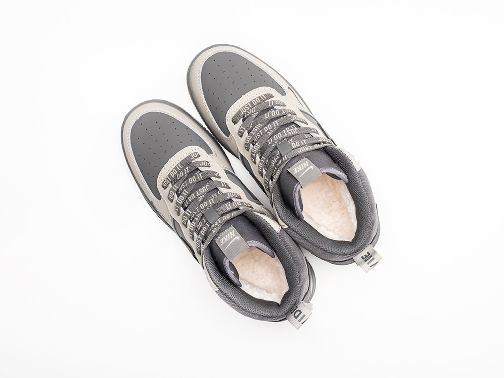 Nike Air Force 1 Winter WMNS серые кожа женские (AR30160) - фото 3 Nike Air Force 1 Winter WMNS серые кожа женские (AR30160) - фото 3