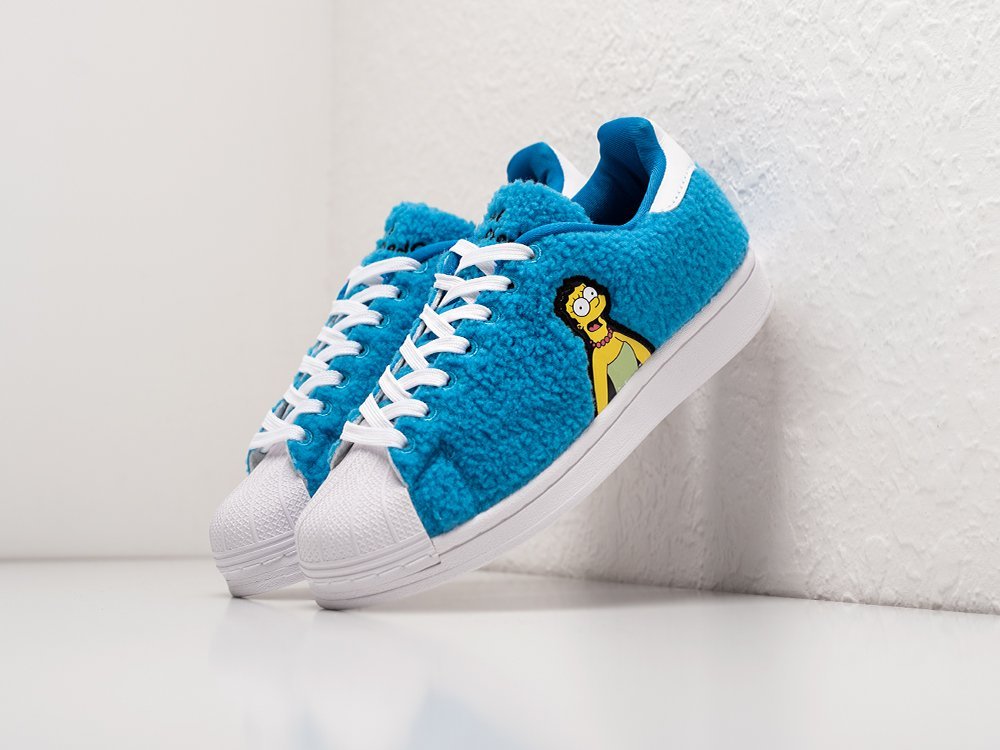Adidas Superstar x The Simpsons WMNS синие текстиль женские (AR30214) - фото 2 Adidas Superstar x The Simpsons WMNS синие текстиль женские (AR30214) - фото 2