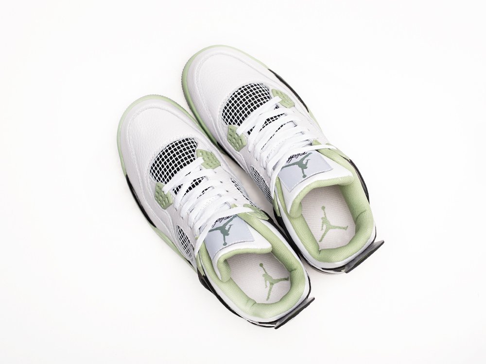 Nike Air Jordan 4 Retro Seafoam белые кожа мужские (AR30217) - фото 3