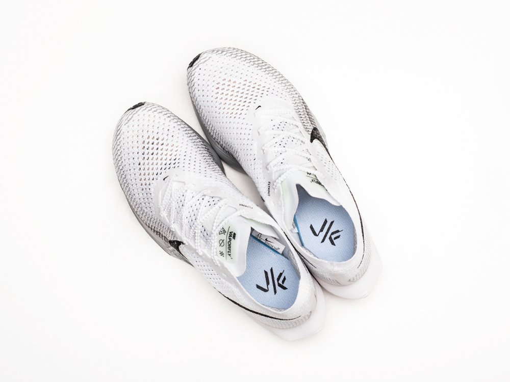 Nike ZoomX Vaporfly NEXT% 3 White Particle Grey белые текстиль мужские (AR30223) - фото 3 Nike ZoomX Vaporfly NEXT% 3 White Particle Grey белые текстиль мужские (AR30223) - фото 3