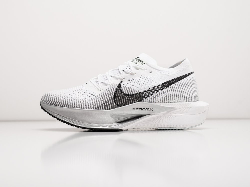 Nike ZoomX Vaporfly NEXT% 3 White Particle Grey белые текстиль мужские (AR30223) - фото 1 Nike ZoomX Vaporfly NEXT% 3 White Particle Grey белые текстиль мужские (AR30223) - фото 1