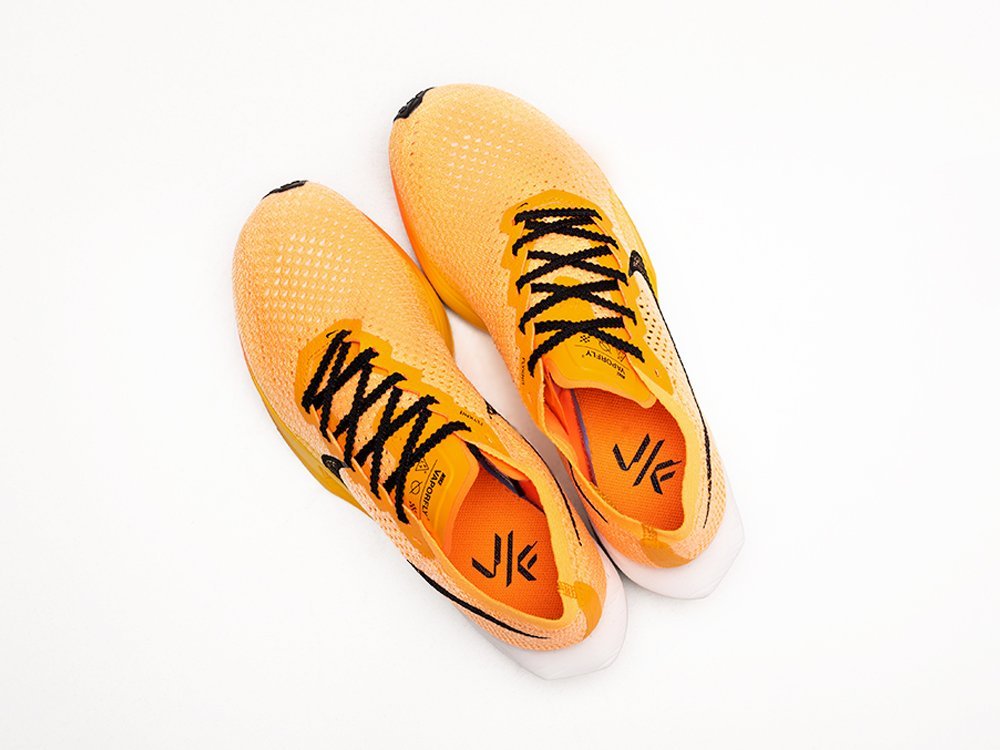 Nike ZoomX Vaporfly NEXT% 3 оранжевые текстиль мужские (AR30226) - фото 3