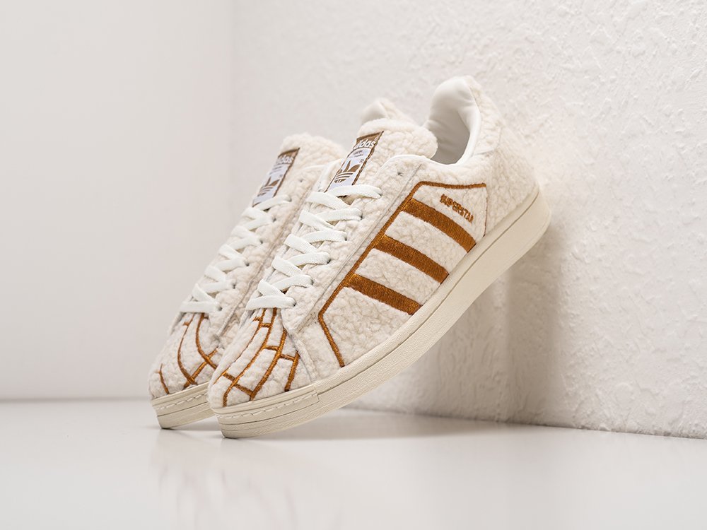 Adidas Superstar Conchas Pack - Vanilla WMNS белые текстиль женские (AR30228) - фото 2