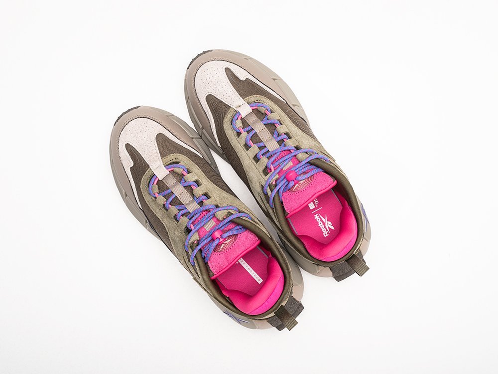 Reebok Zig Kinetica 2.5 Edge Army Green Pink коричневые кожа мужские (AR30235) - фото 3 Reebok Zig Kinetica 2.5 Edge Army Green Pink коричневые кожа мужские (AR30235) - фото 3