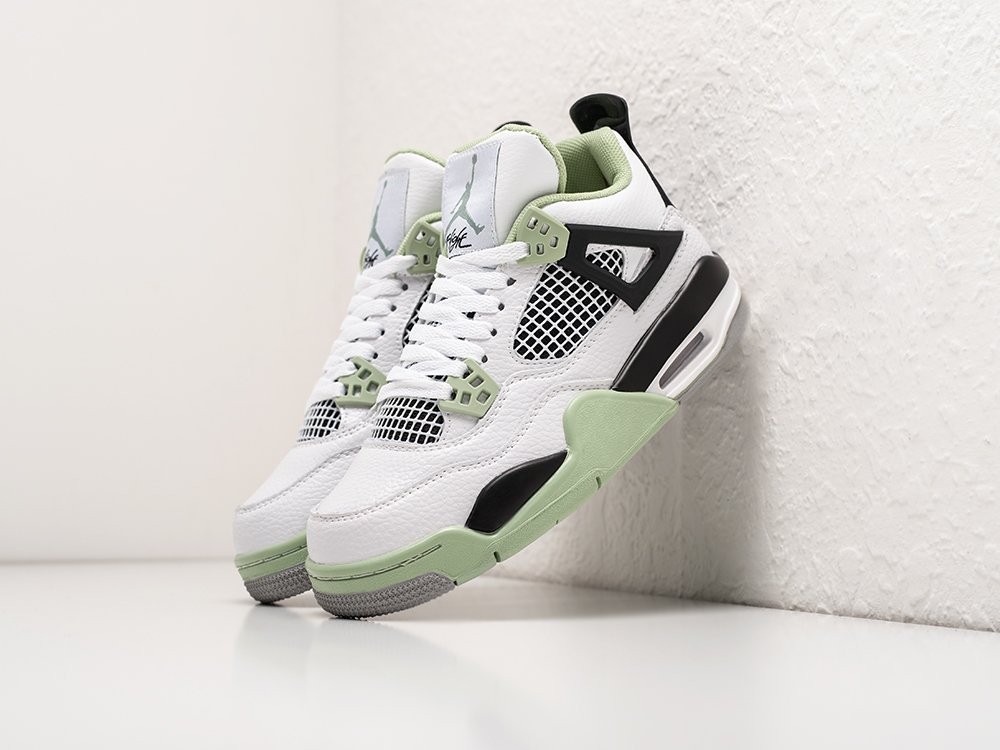 Nike Air Jordan 4 Retro Seafoam WMNS белые кожа женские (AR30243) - фото 2 Nike Air Jordan 4 Retro Seafoam WMNS белые кожа женские (AR30243) - фото 2