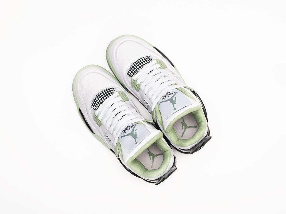 Nike Air Jordan 4 Retro Seafoam WMNS белые кожа женские (AR30243) - фото 3 Nike Air Jordan 4 Retro Seafoam WMNS белые кожа женские (AR30243) - фото 3