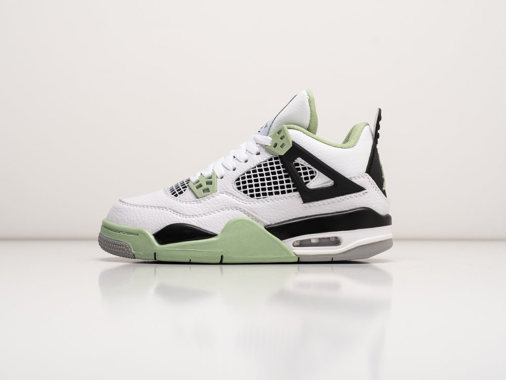 Nike Air Jordan 4 Retro Seafoam WMNS белые кожа женские (AR30243) - фото 1 Nike Air Jordan 4 Retro Seafoam WMNS белые кожа женские (AR30243) - фото 1