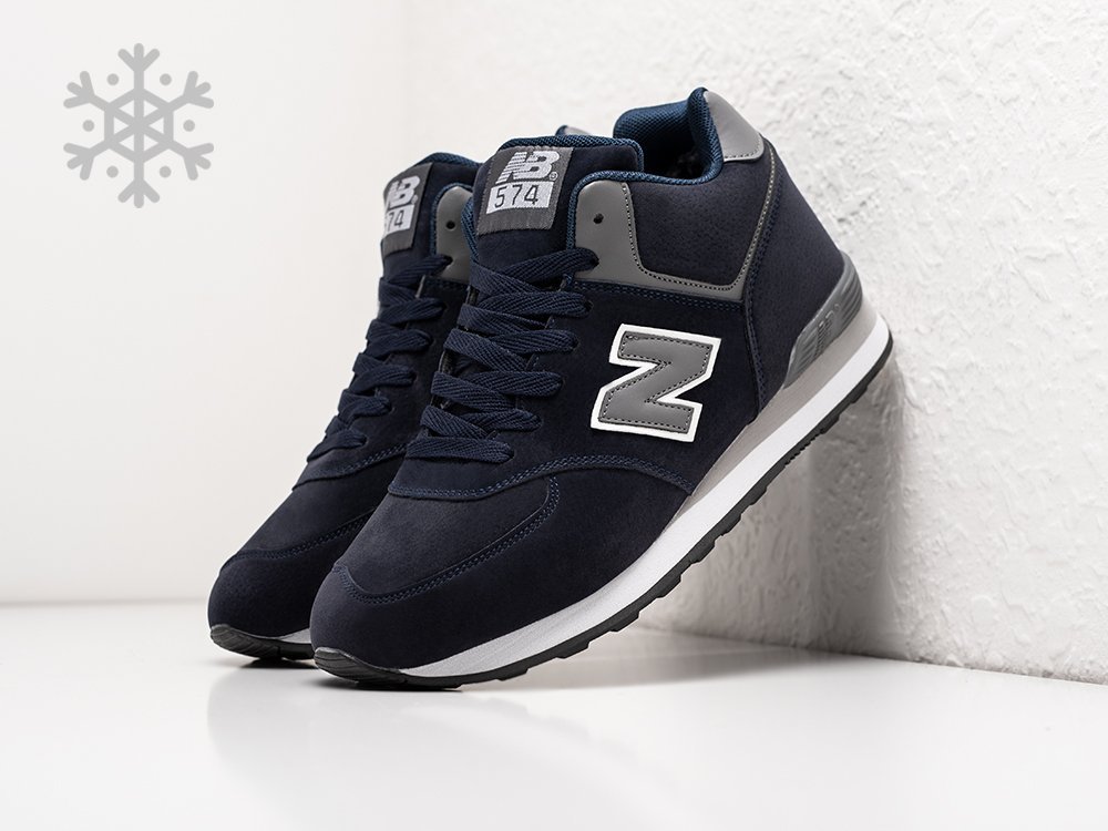 New Balance 574 Mid синие замша мужские (AR30247) - фото 2 New Balance 574 Mid синие замша мужские (AR30247) - фото 2