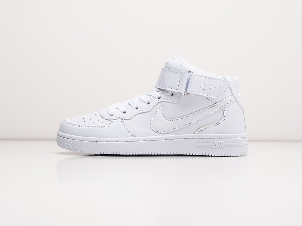 Nike Air Force 1 белые кожа женские (AR30258) - фото 1 Nike Air Force 1 белые кожа женские (AR30258) - фото 1