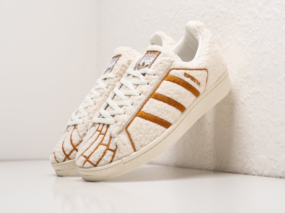 Adidas Superstar Conchas Pack - Vanilla белые текстиль мужские (AR30266) - фото 2 Adidas Superstar Conchas Pack - Vanilla белые текстиль мужские (AR30266) - фото 2