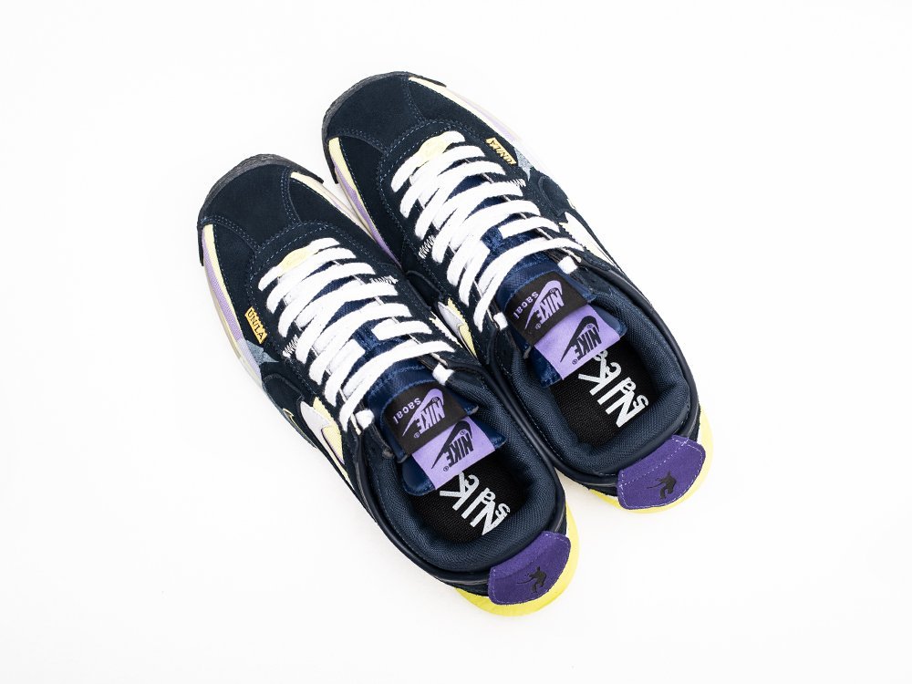 Nike x Union LA x Sacai x Cortez 4.0 синие замша мужские (AR30270) - фото 3 Nike x Union LA x Sacai x Cortez 4.0 синие замша мужские (AR30270) - фото 3