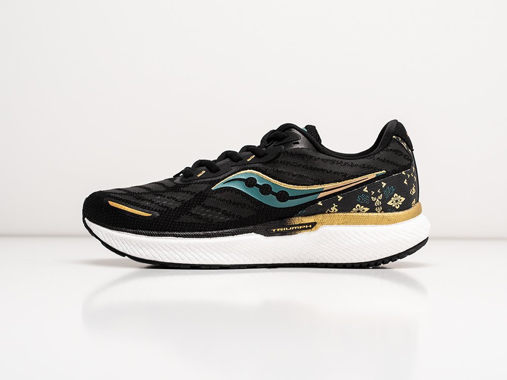 Saucony Triumph 19 черные текстиль мужские (AR30273) - фото 1