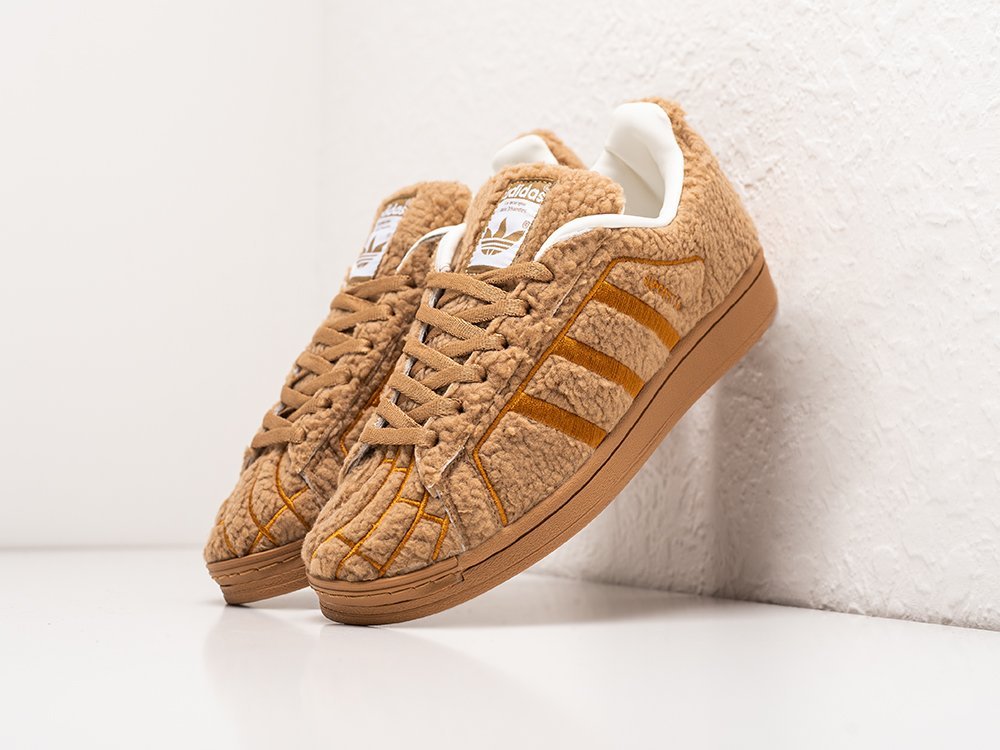 Adidas Superstar Conchas Pack - Chocolate WMNS коричневые текстиль женские (AR30277) - фото 2 Adidas Superstar Conchas Pack - Chocolate WMNS коричневые текстиль женские (AR30277) - фото 2