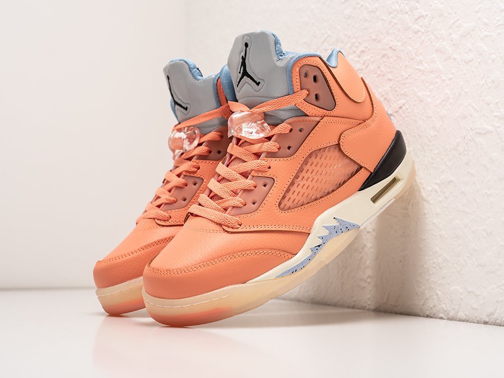 Nike DJ Khaled x Air Jordan 5 Retro We The Best - Crimson Bliss оранжевые кожа мужские (AR30282) - фото 2