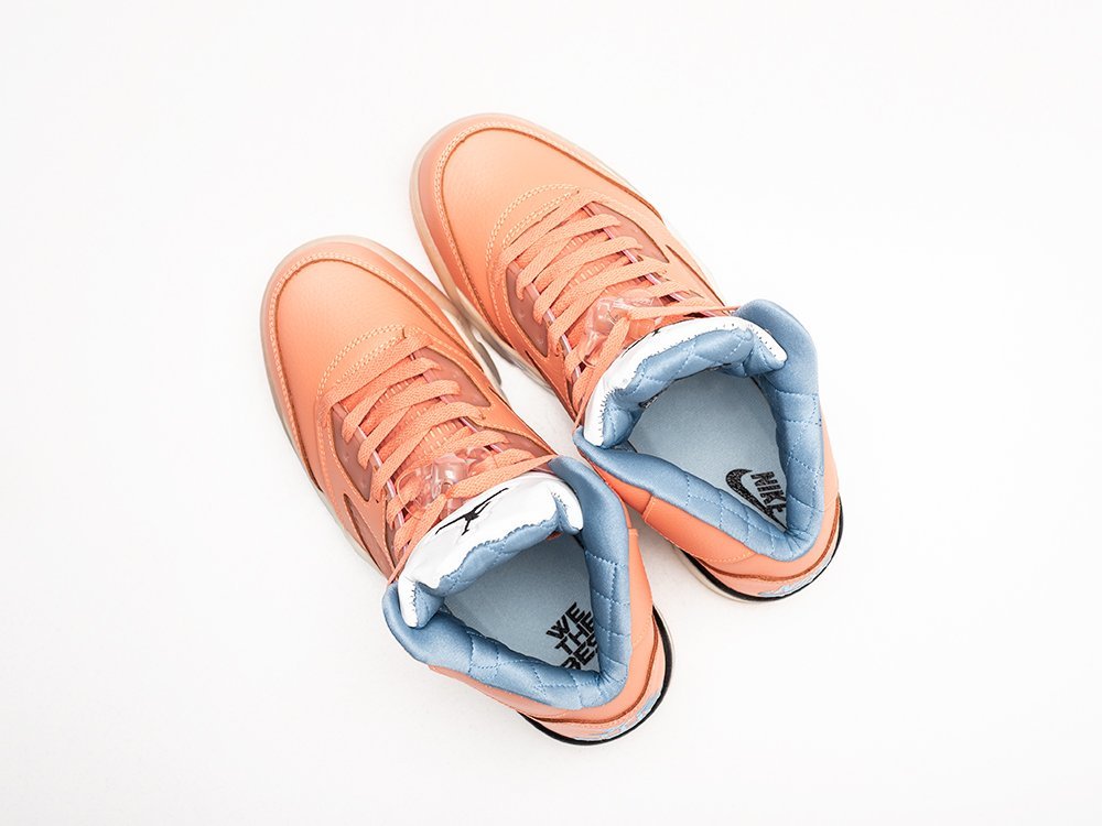 Nike DJ Khaled x Air Jordan 5 Retro We The Best - Crimson Bliss оранжевые кожа мужские (AR30282) - фото 3