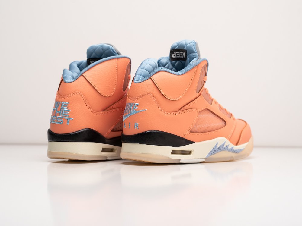 Nike DJ Khaled x Air Jordan 5 Retro We The Best - Crimson Bliss оранжевые кожа мужские (AR30282) - фото 4