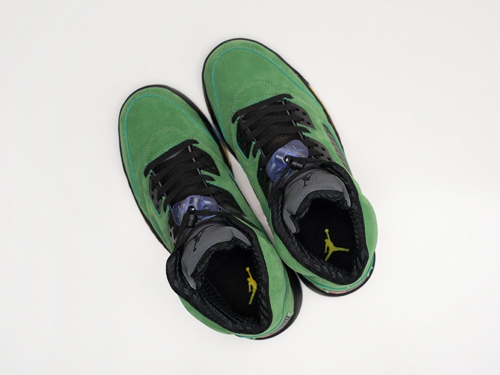 Nike Air Jordan 5 Retro SE Oregon зеленые замша мужские (AR30335) - фото 3