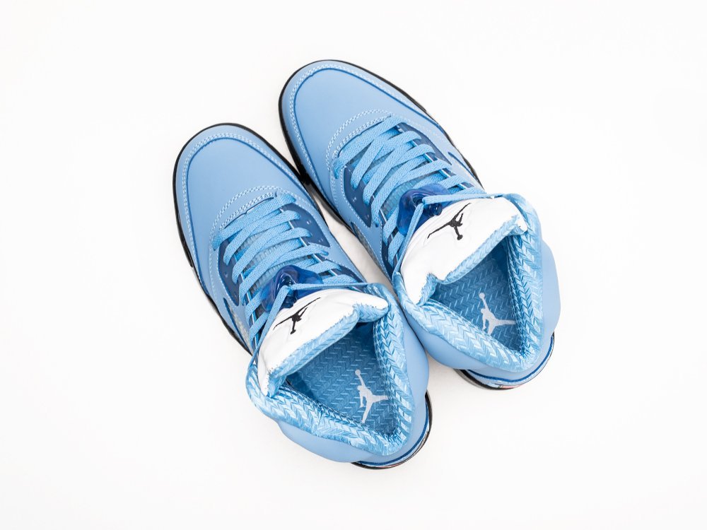 Nike Air Jordan 5 Air Jordan 5 Retro SE UNC University Blue голубые кожа мужские (AR30343) - фото 3