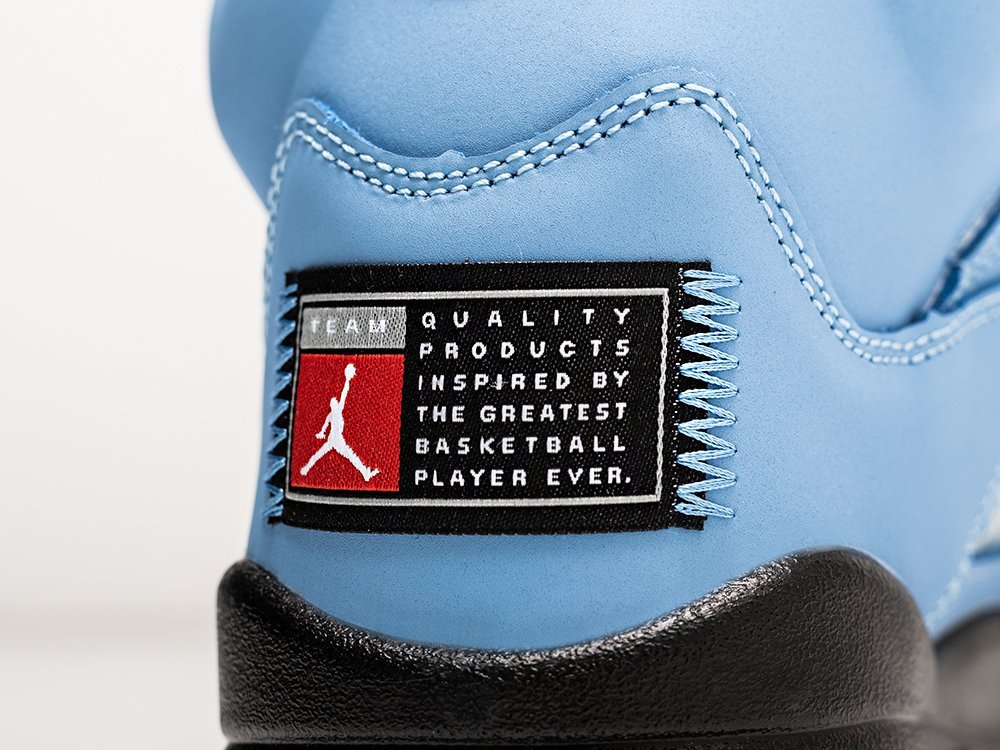 Nike Air Jordan 5 Air Jordan 5 Retro SE UNC University Blue голубые кожа мужские (AR30343) - фото 5