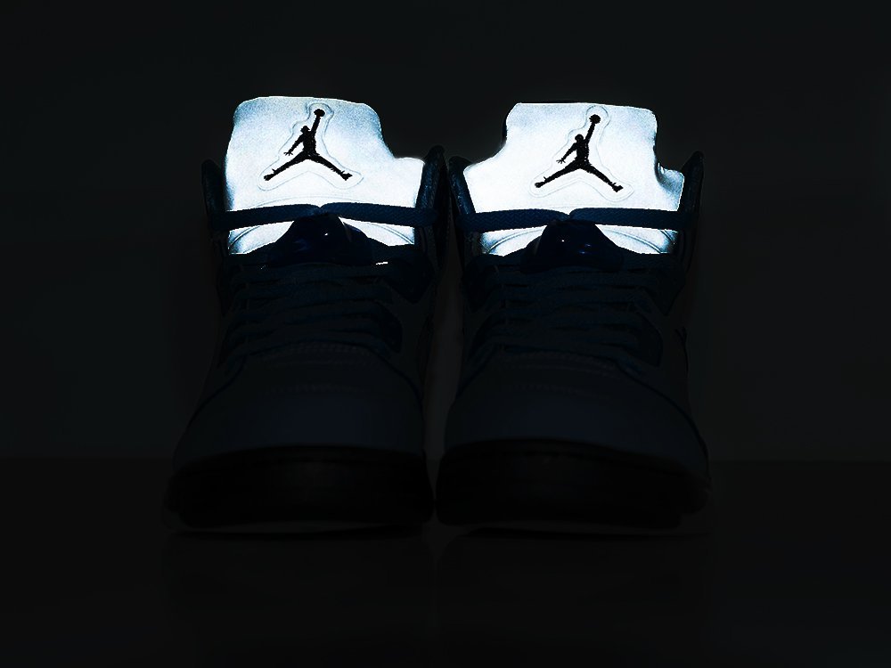Nike Air Jordan 5 Air Jordan 5 Retro SE UNC University Blue голубые кожа мужские (AR30343) - фото 6