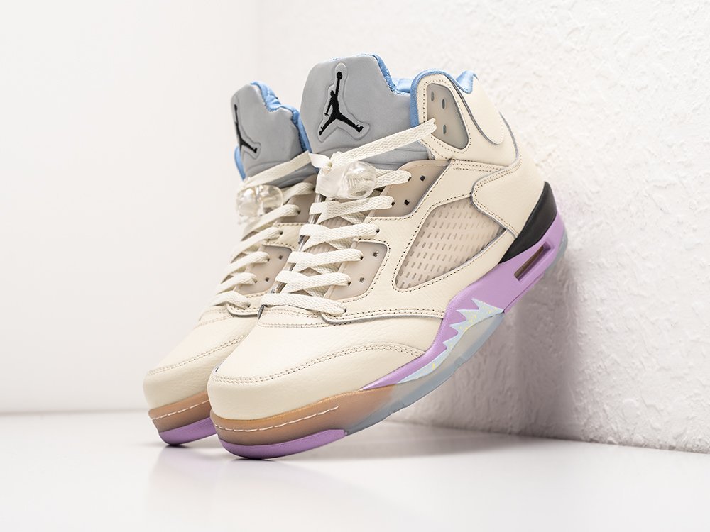 Nike DJ Khaled x Air Jordan 5 Retro We The Best - Sail белые кожа мужские (AR30344) - фото 2 Nike DJ Khaled x Air Jordan 5 Retro We The Best - Sail белые кожа мужские (AR30344) - фото 2