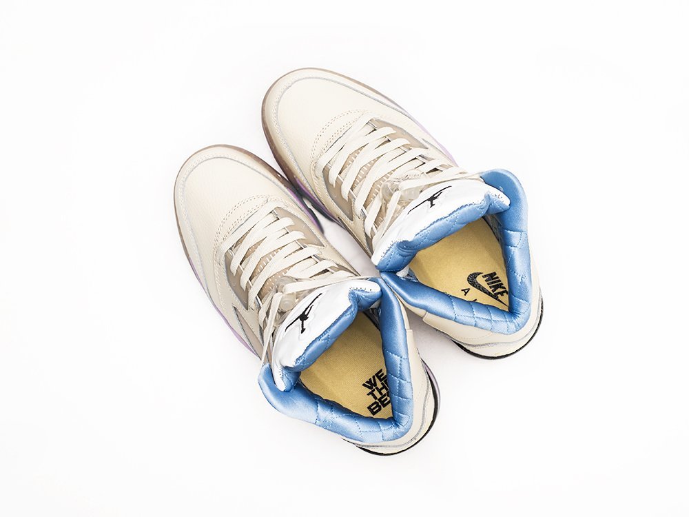 Nike DJ Khaled x Air Jordan 5 Retro We The Best - Sail белые кожа мужские (AR30344) - фото 3 Nike DJ Khaled x Air Jordan 5 Retro We The Best - Sail белые кожа мужские (AR30344) - фото 3