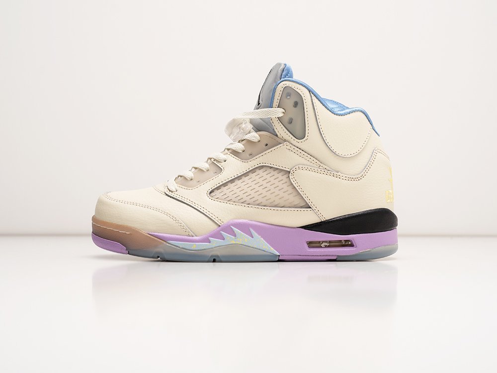 Nike DJ Khaled x Air Jordan 5 Retro We The Best - Sail белые кожа мужские (AR30344) - фото 1 Nike DJ Khaled x Air Jordan 5 Retro We The Best - Sail белые кожа мужские (AR30344) - фото 1