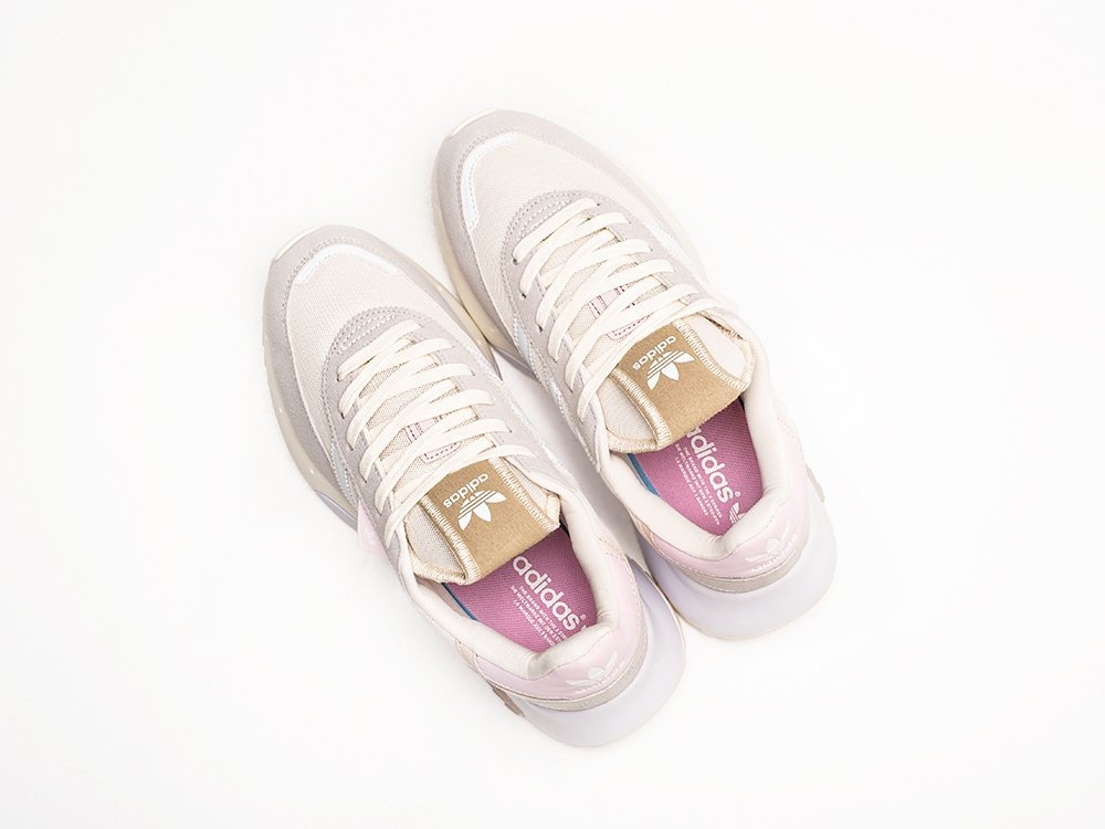 Adidas Retropy F2 Off White Almost Pink белые текстиль мужские (AR30347) - фото 3