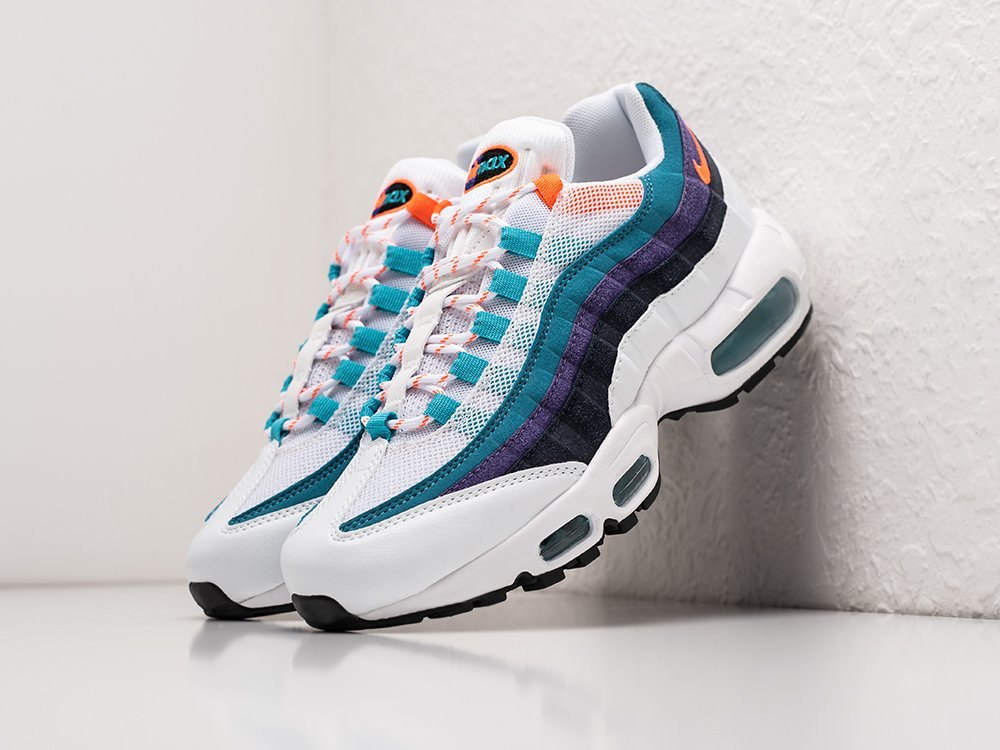 Nike Air Max 95 Hyper Jade синие кожа мужские (AR30379) - фото 2