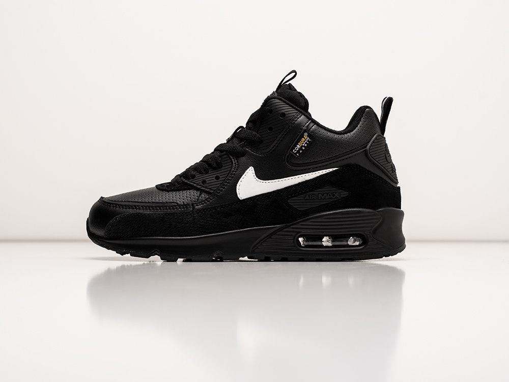 Nike Air Max 90 Sneakerboot WMNS черные кожа женские (AR30413) - фото 1