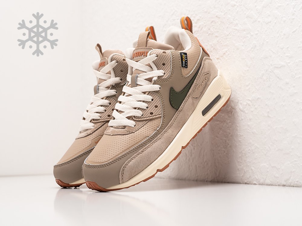 Nike Air Max 90 Sneakerboot WMNS бежевые кожа женские (AR30415) - фото 2 Nike Air Max 90 Sneakerboot WMNS бежевые кожа женские (AR30415) - фото 2