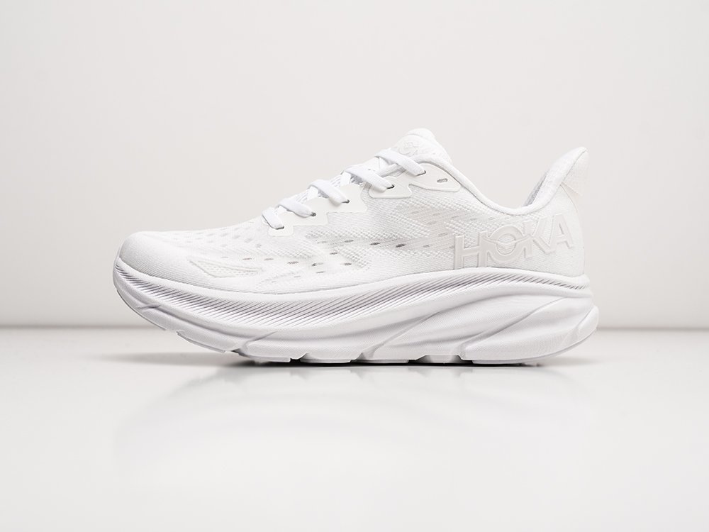 Hoka Clifton 9 белые текстиль мужские (AR30465) - фото 1 Hoka Clifton 9 белые текстиль мужские (AR30465) - фото 1