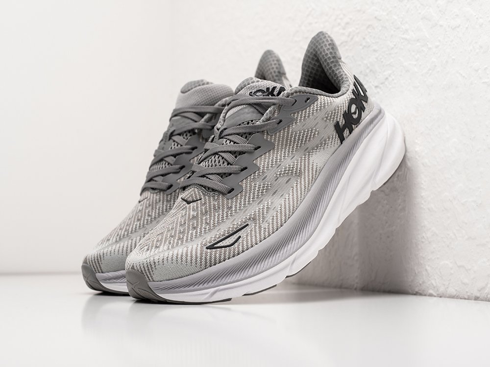 Hoka Clifton 9 серые текстиль мужские (AR30466) - фото 2 Hoka Clifton 9 серые текстиль мужские (AR30466) - фото 2