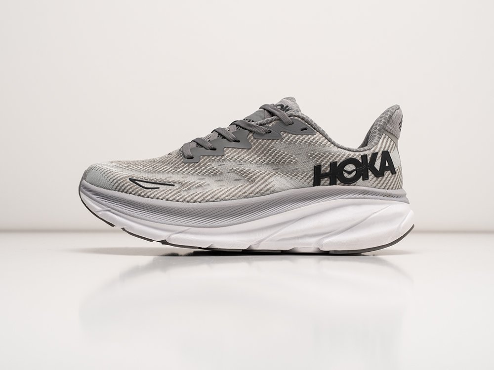 Hoka Clifton 9 серые текстиль мужские (AR30466) - фото 1 Hoka Clifton 9 серые текстиль мужские (AR30466) - фото 1
