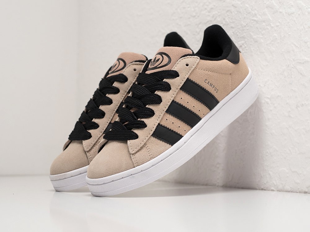Adidas Campus WMNS бежевые замша женские (AR30516) - фото 2 Adidas Campus WMNS бежевые замша женские (AR30516) - фото 2