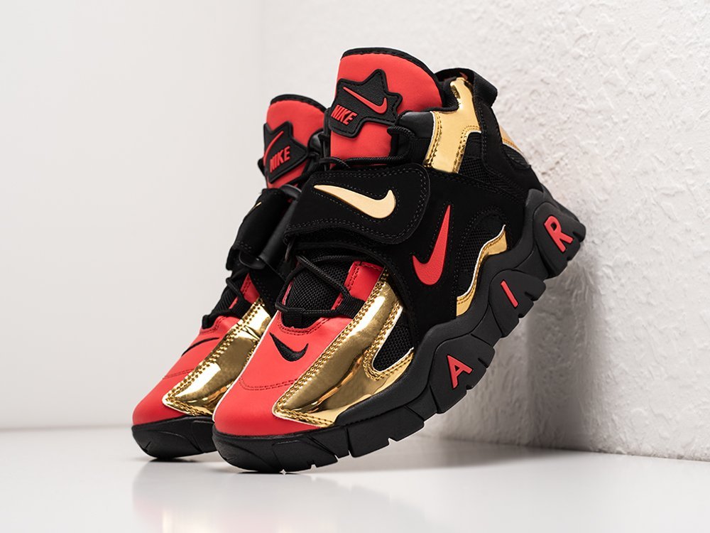 Nike Air Barrage Mid Metallic Gold черные кожа мужские (AR30525) - фото 2 Nike Air Barrage Mid Metallic Gold черные кожа мужские (AR30525) - фото 2