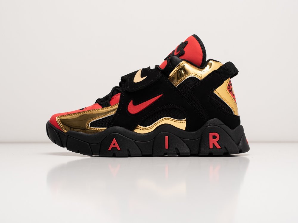 Nike Air Barrage Mid Metallic Gold черные кожа мужские (AR30525) - фото 1 Nike Air Barrage Mid Metallic Gold черные кожа мужские (AR30525) - фото 1