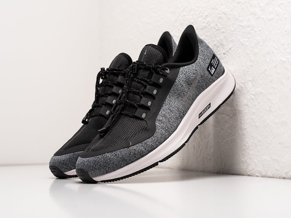 Nike Air Zoom Pegasus 35 Shield серые текстиль мужские (AR30533) - фото 2 Nike Air Zoom Pegasus 35 Shield серые текстиль мужские (AR30533) - фото 2