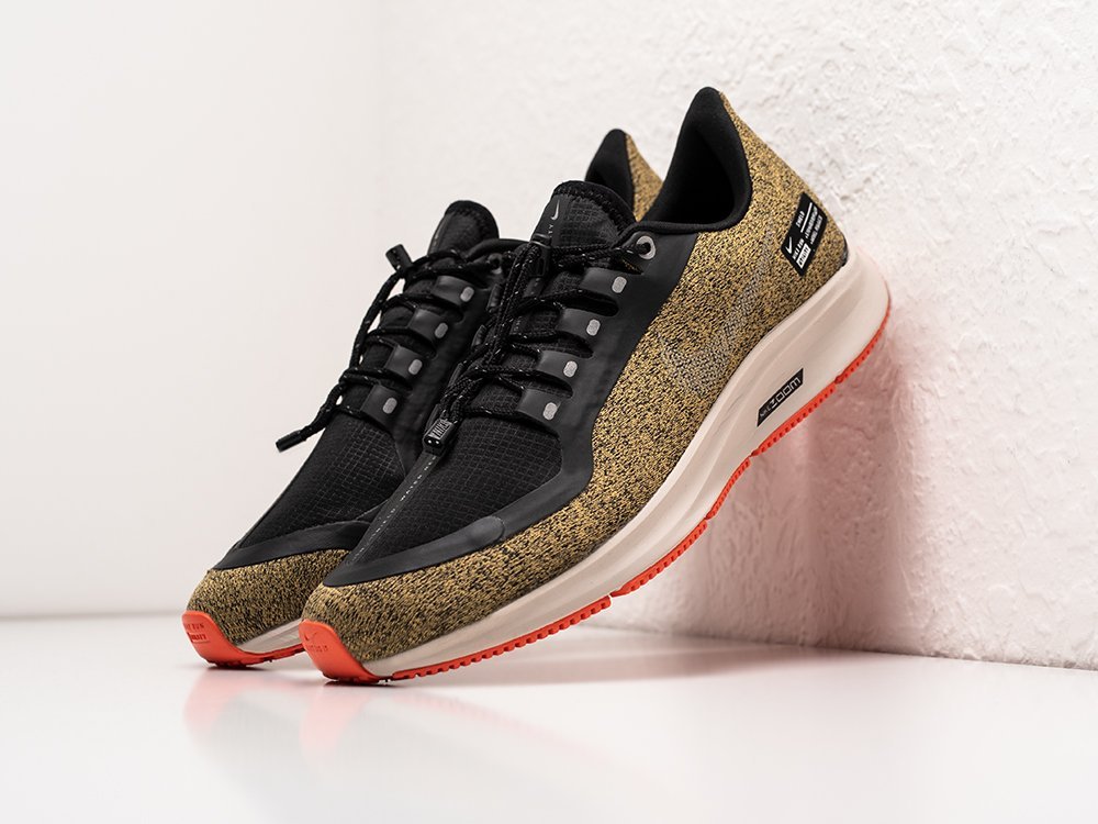 Nike Air Zoom Pegasus 35 Shield зеленые текстиль мужские (AR30534) - фото 2 Nike Air Zoom Pegasus 35 Shield зеленые текстиль мужские (AR30534) - фото 2