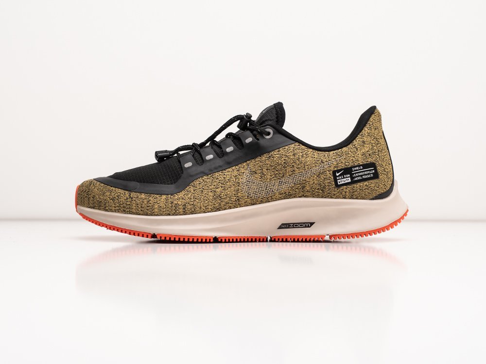 Nike Air Zoom Pegasus 35 Shield зеленые текстиль мужские (AR30534) - фото 1 Nike Air Zoom Pegasus 35 Shield зеленые текстиль мужские (AR30534) - фото 1