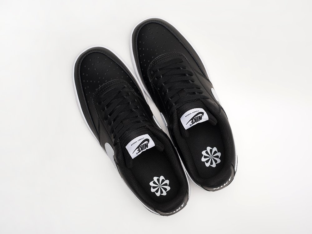 Nike Court Vision Low черные кожа мужские (AR30548) - фото 3 Nike Court Vision Low черные кожа мужские (AR30548) - фото 3