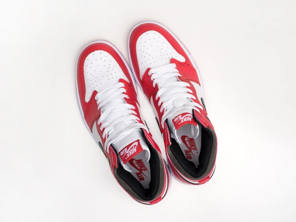 Nike Air Jordan 1 красные кожа мужские (AR30560) - фото 3