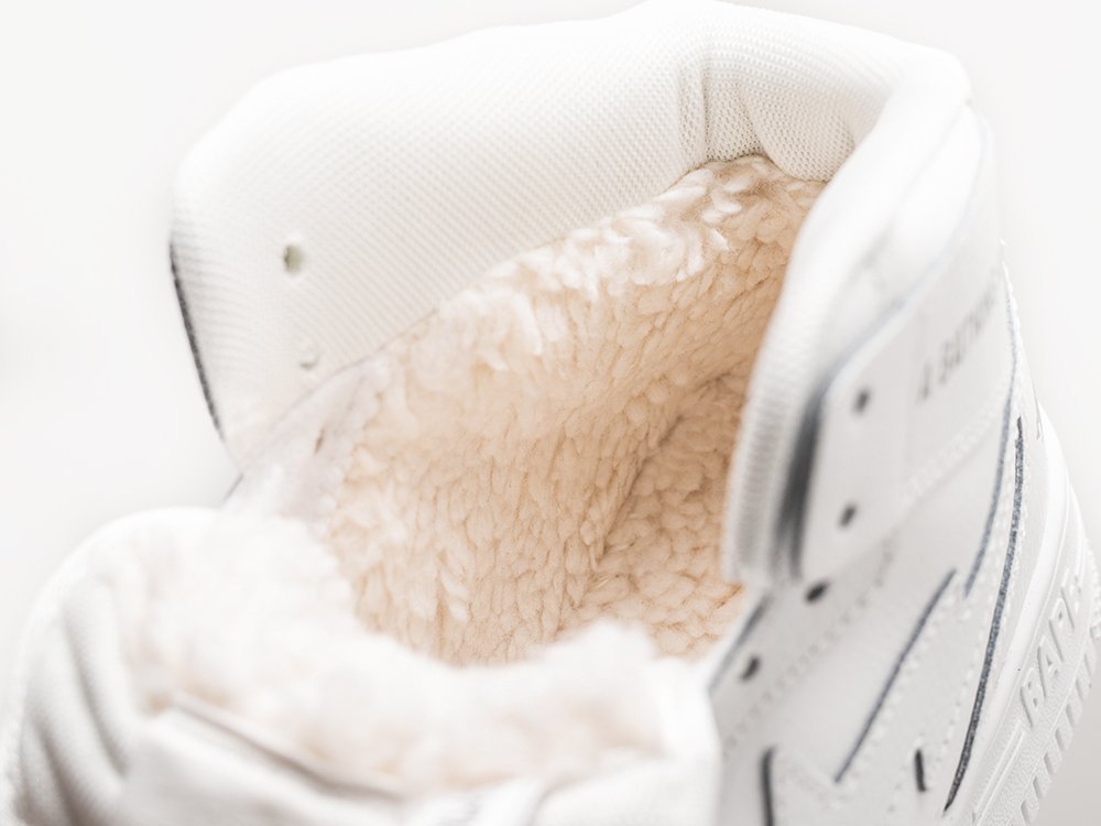 Bape Sta Force 1 High Winter белые кожа мужские (AR30572) - фото 3 Bape Sta Force 1 High Winter белые кожа мужские (AR30572) - фото 3